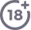 18+ badge