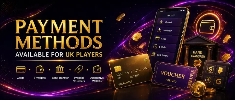 Goldenbet payment methods panel